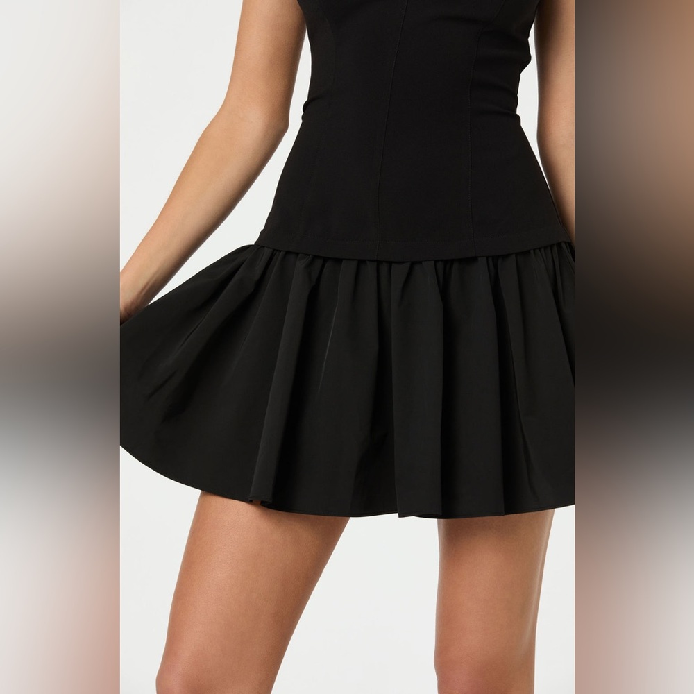 ASTR The Label Strapless Drop‎ Waist Mini Dress Size Medium Black NWOT - Picture 5 of 14